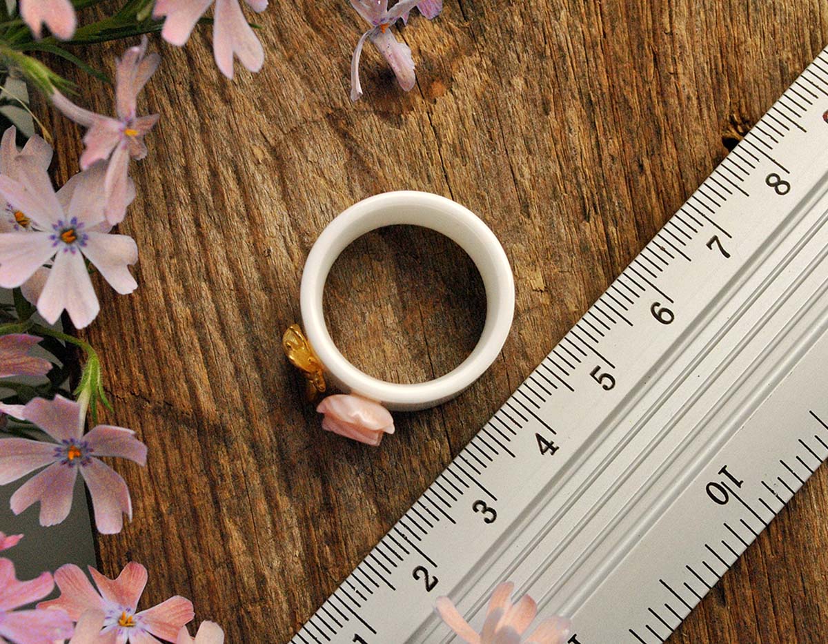 Golden Nectar Embrace Ring