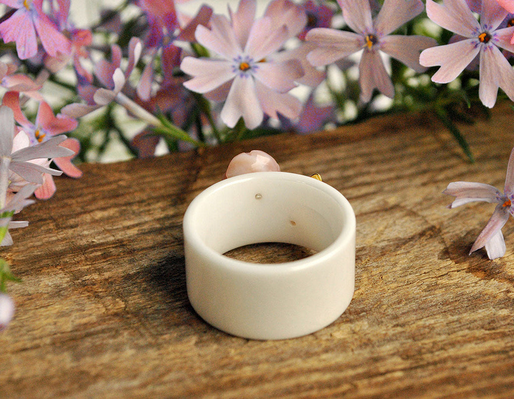 Golden Nectar Embrace Ring