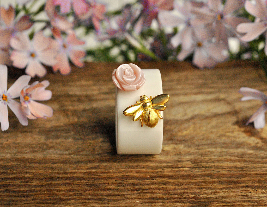 Golden Nectar Embrace Ring