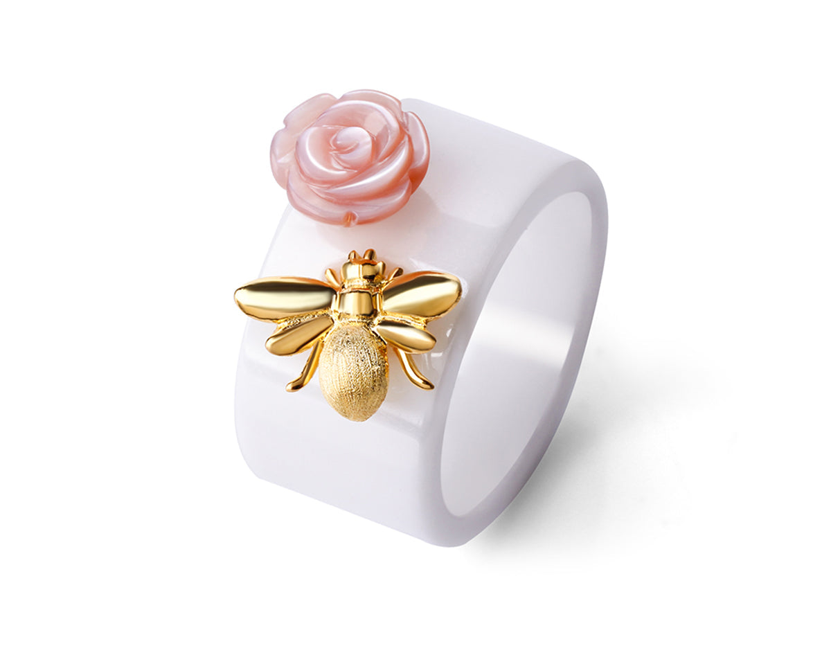 Golden Nectar Embrace Ring