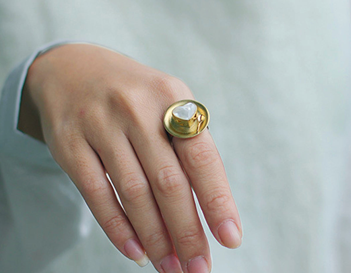 Elysian Heart Embrace Ring