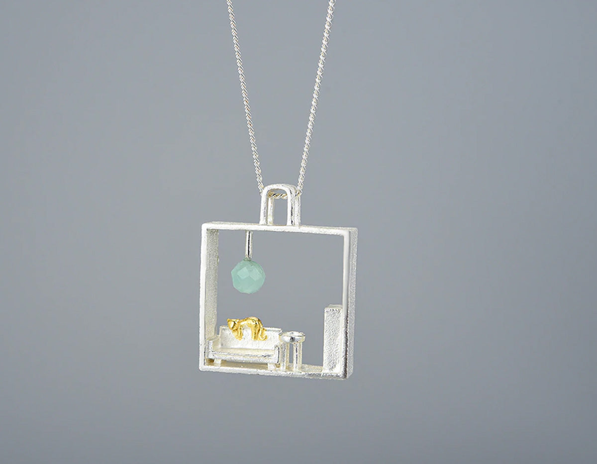 Serenity in Paws Pendant