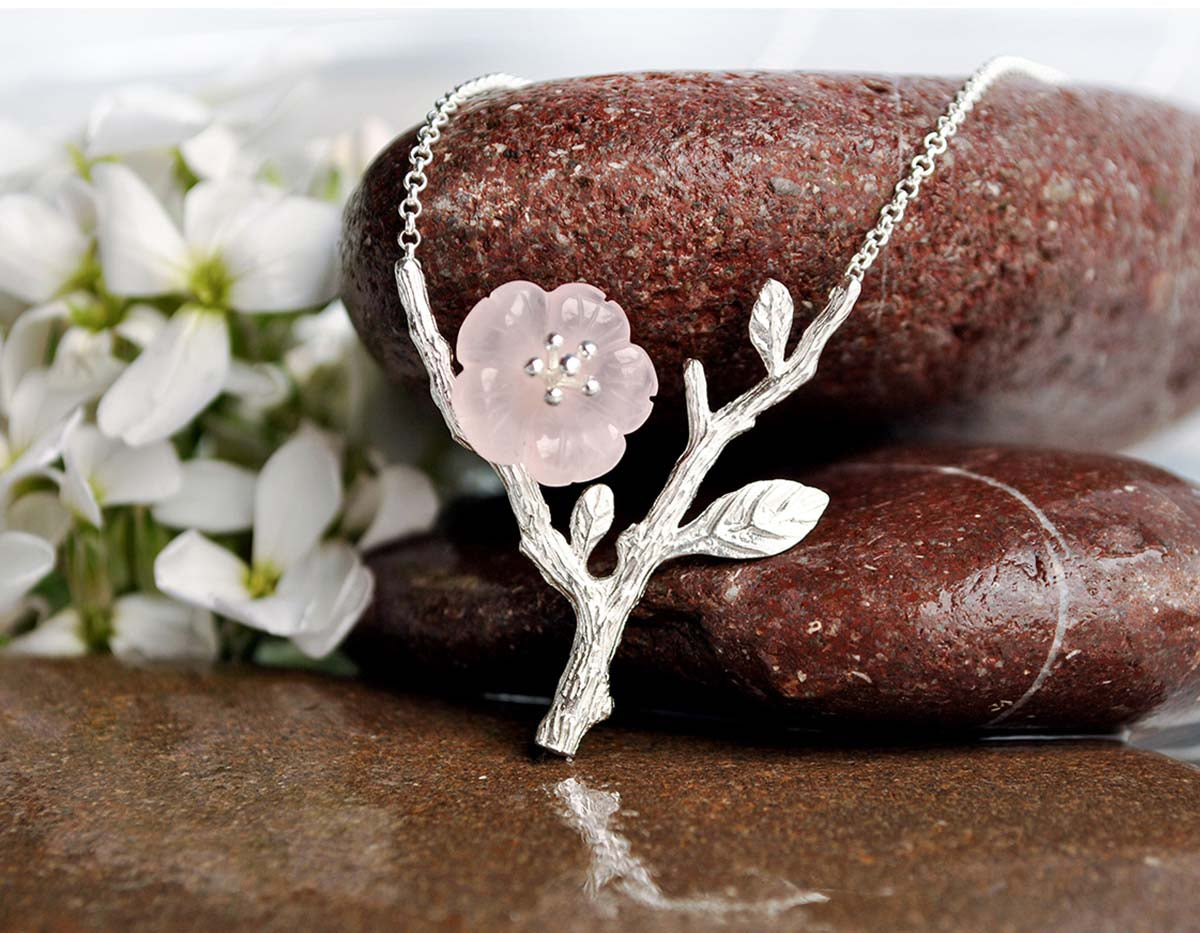 Petals of Serene Rain Necklace