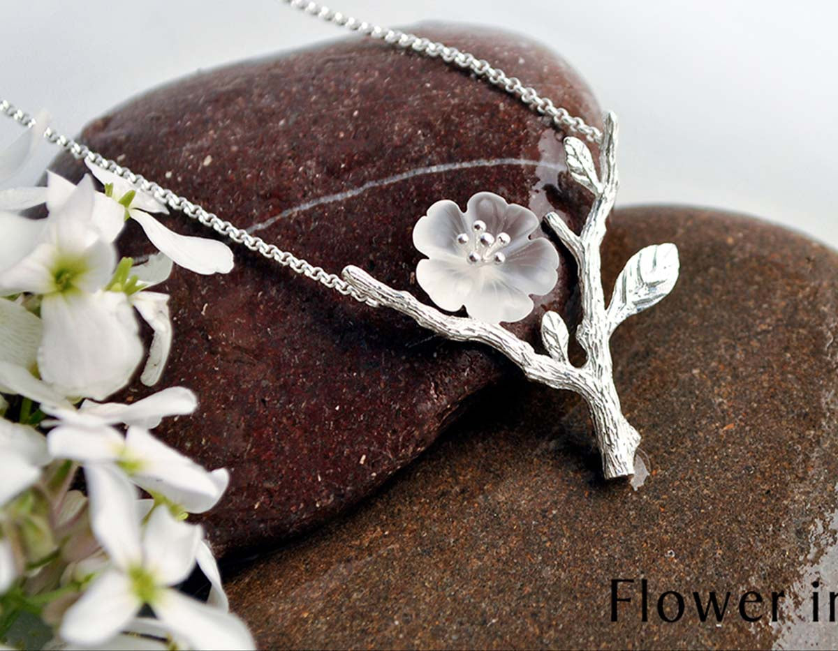Petals of Serene Rain Necklace