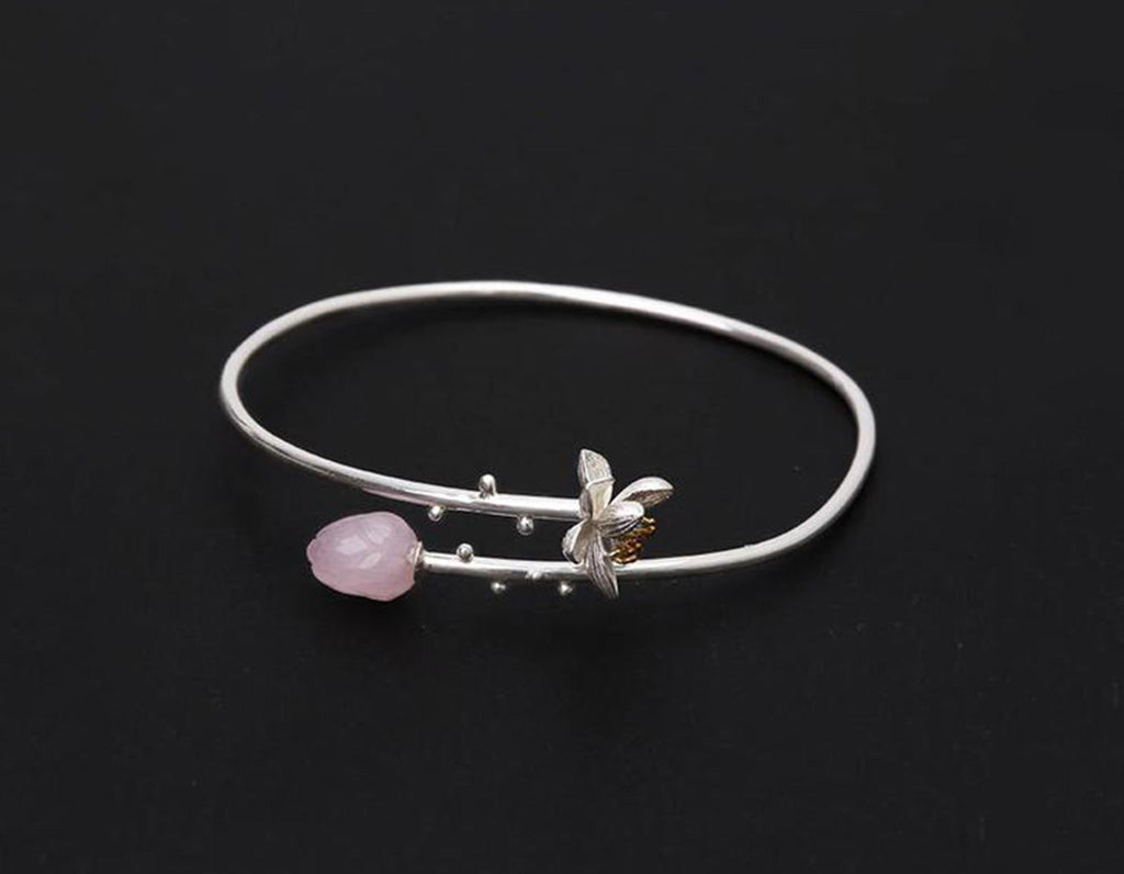 Serenity Lotus Bangle