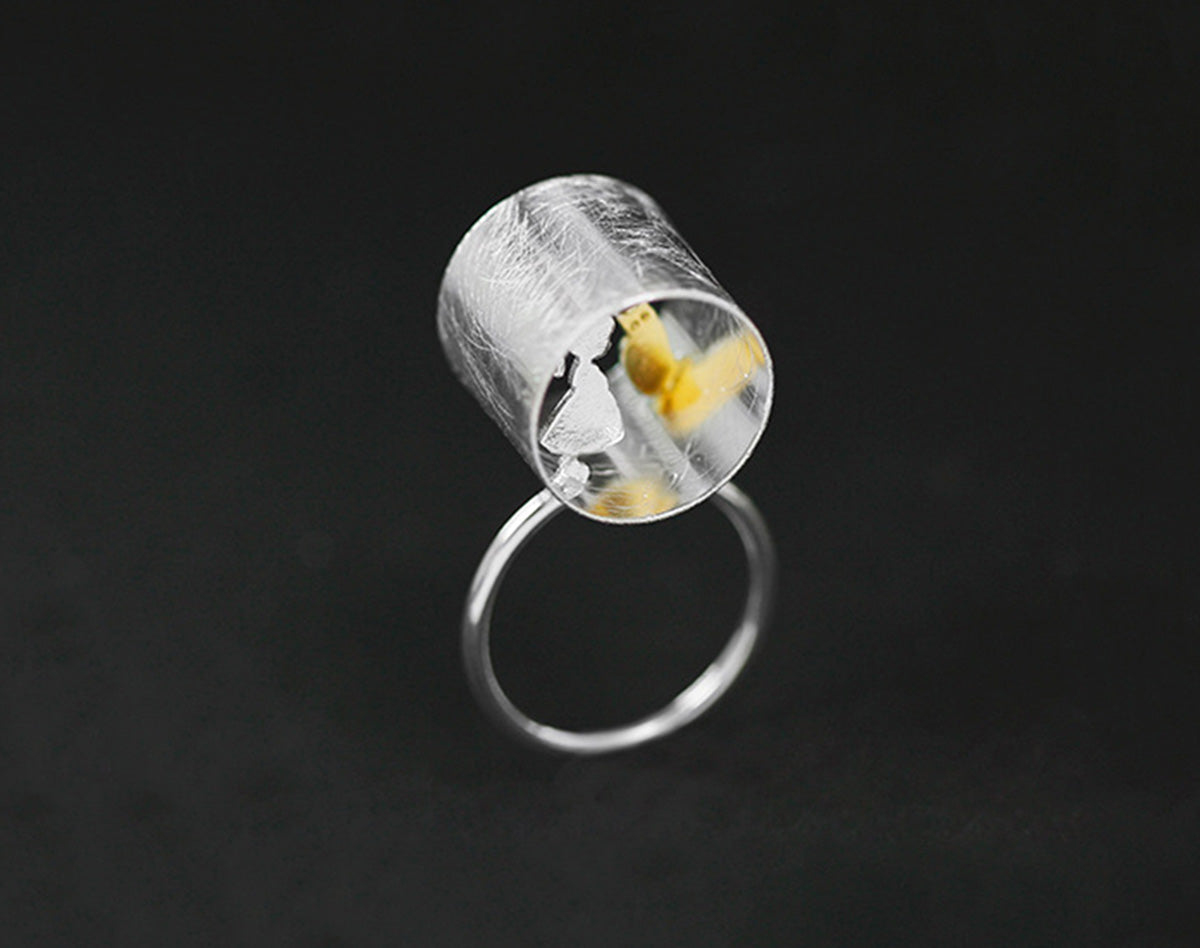 Whispers of Feline Harmony Ring