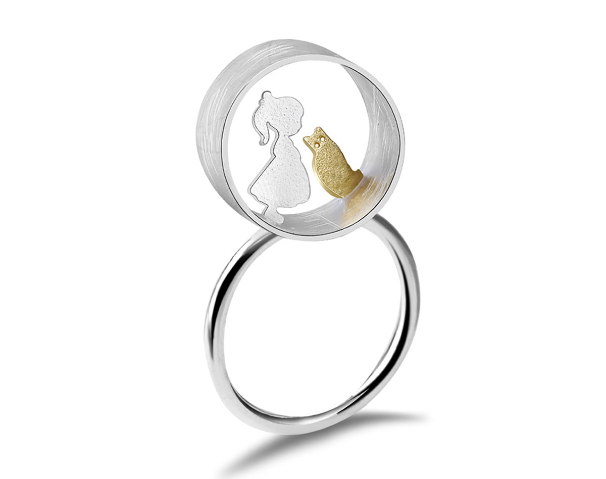 Whispers of Feline Harmony Ring