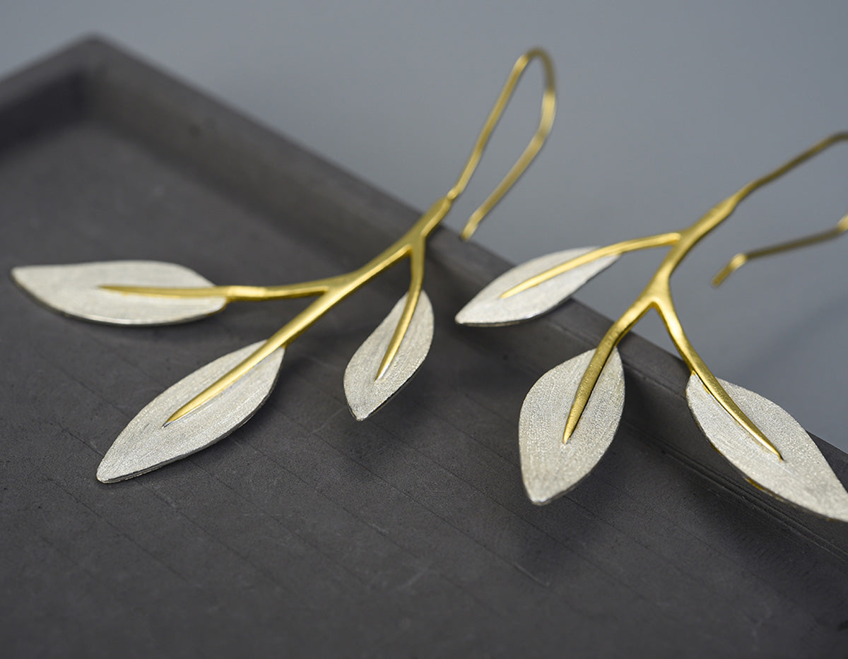 Solstice Leaf Earrings