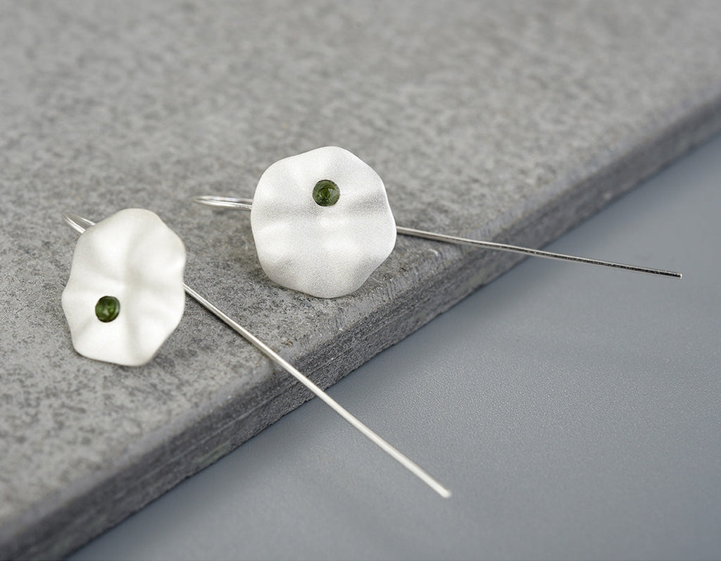 Morning Mist Lotus Earrings