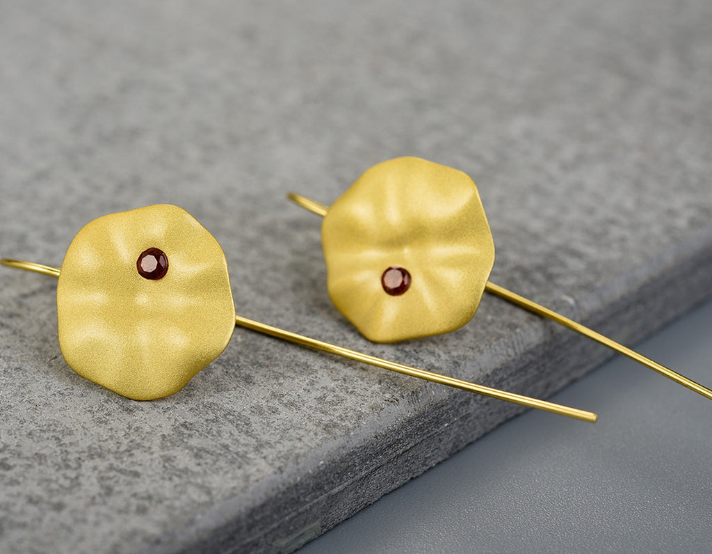 Morning Mist Lotus Earrings