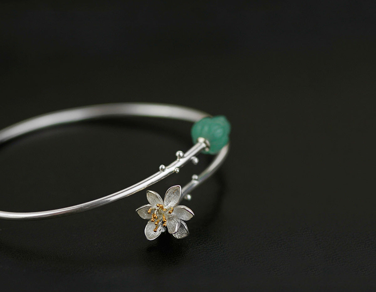 Serenity Lotus Bangle