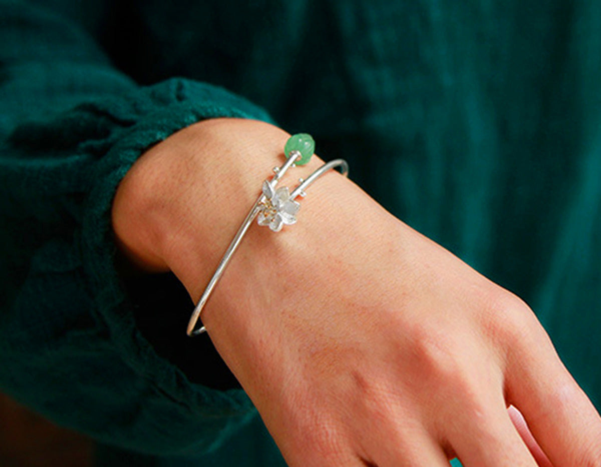 Serenity Lotus Bangle