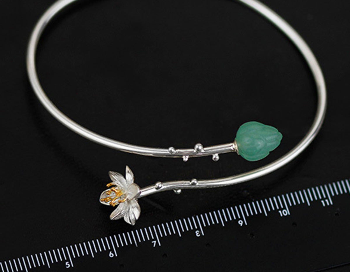 Serenity Lotus Bangle
