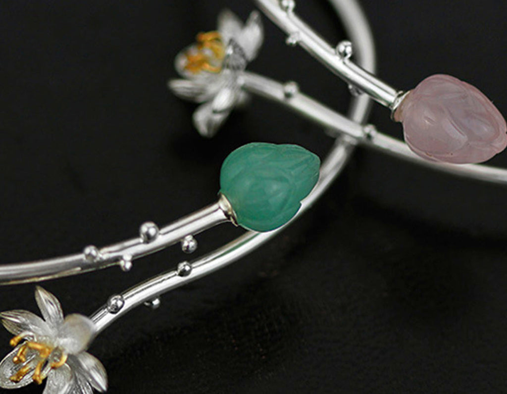 Serenity Lotus Bangle