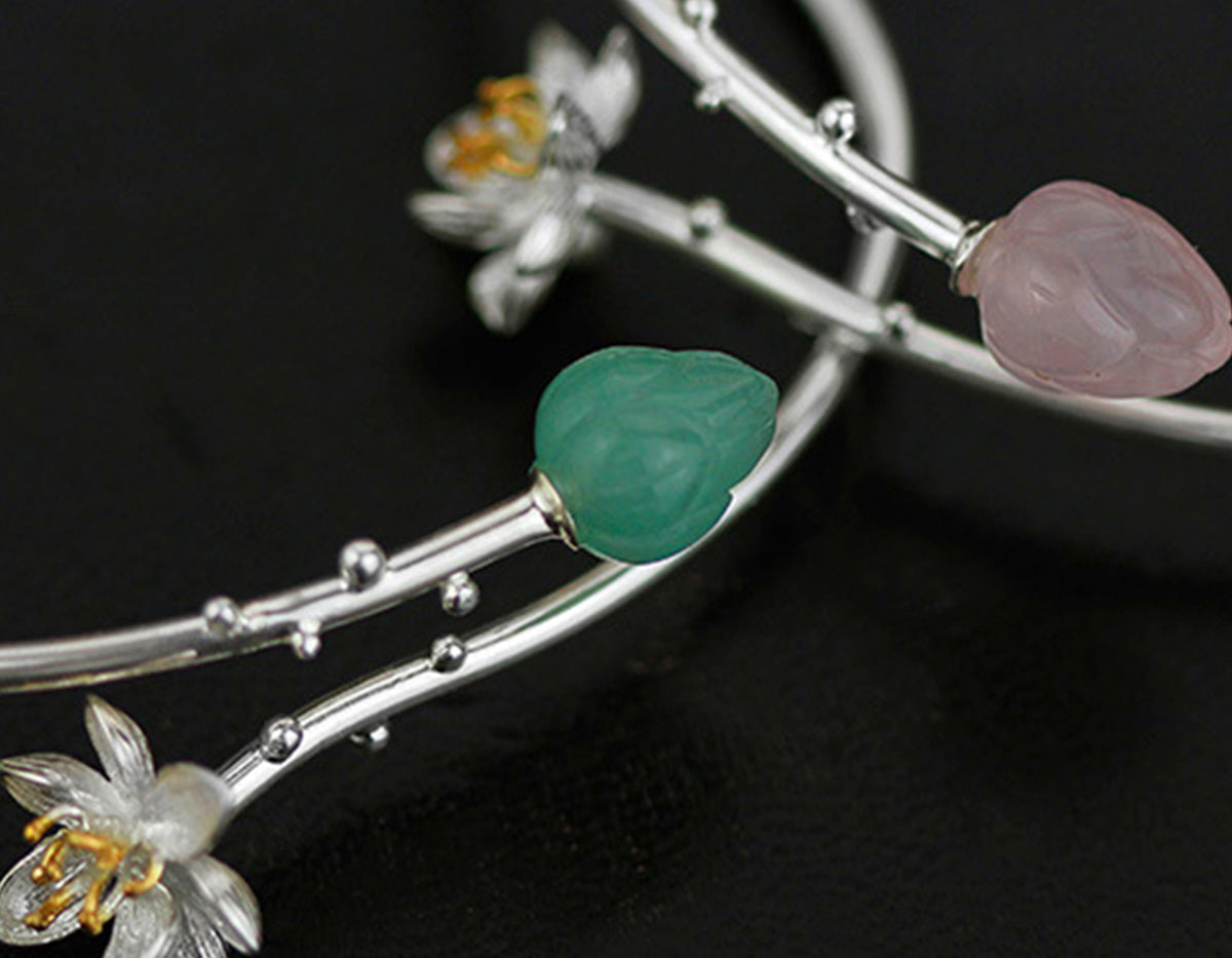 Serenity Lotus Bangle