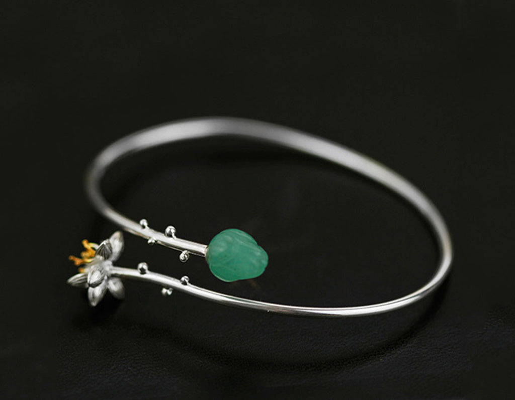 Serenity Lotus Bangle