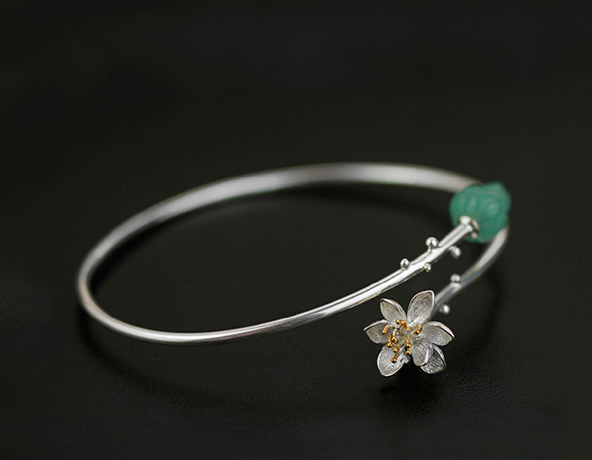 Serenity Lotus Bangle