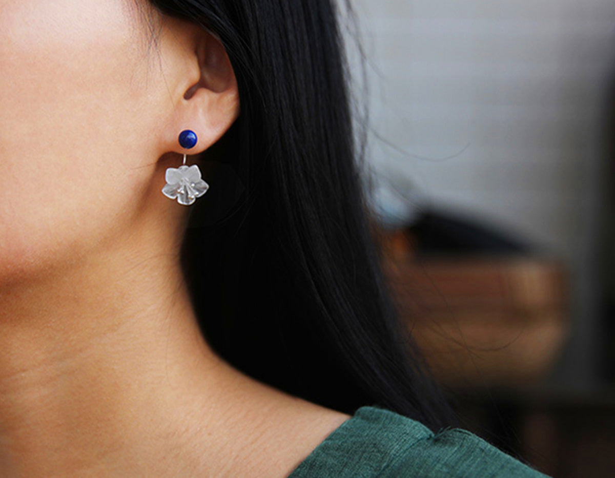 Lapis Serenity Bloom Earrings
