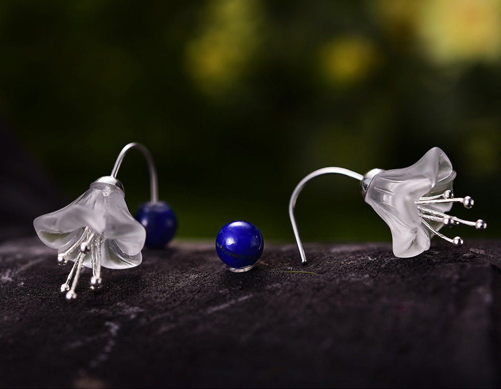 Lapis Serenity Bloom Earrings
