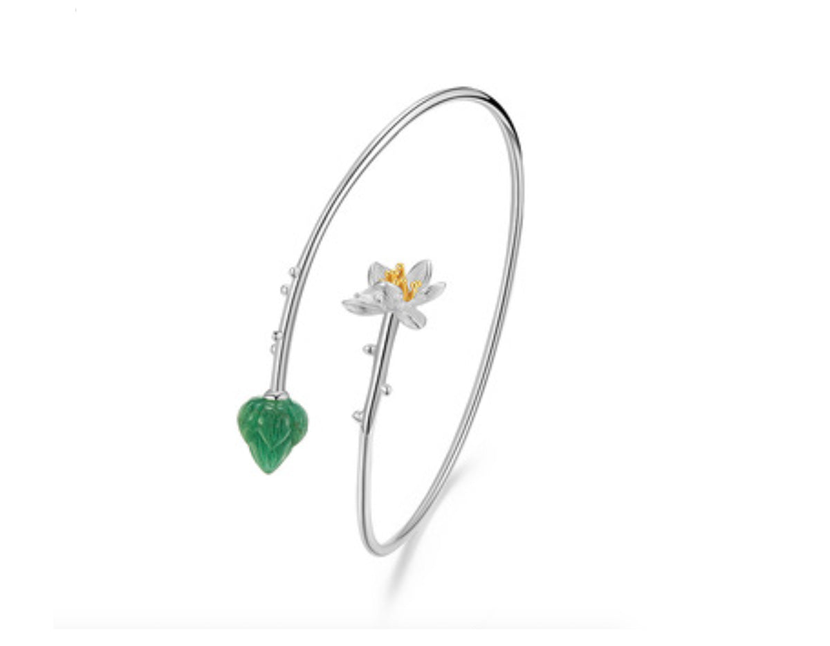 Serenity Lotus Bangle
