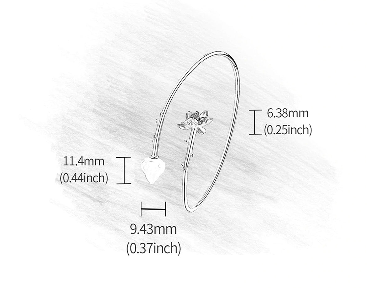 Serenity Lotus Bangle