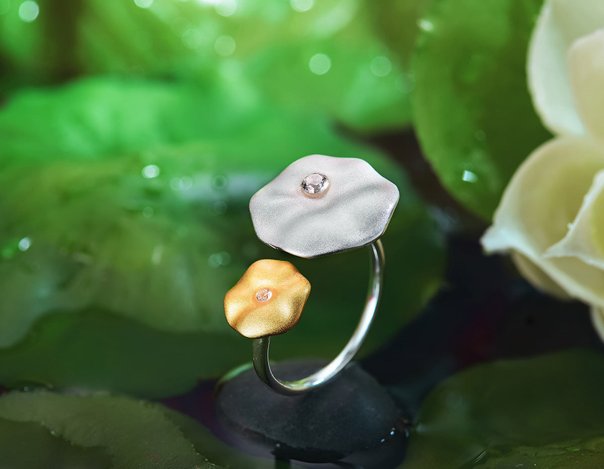 “Dewdrop Embrace Ring”