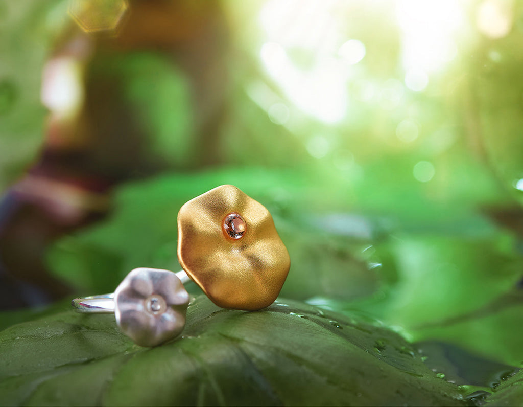 “Dewdrop Embrace Ring”