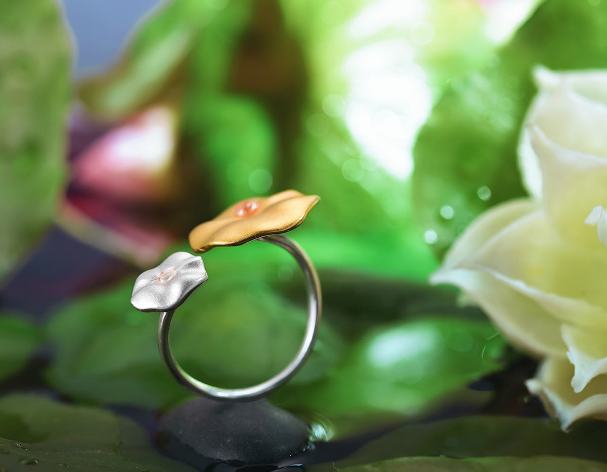 “Dewdrop Embrace Ring”