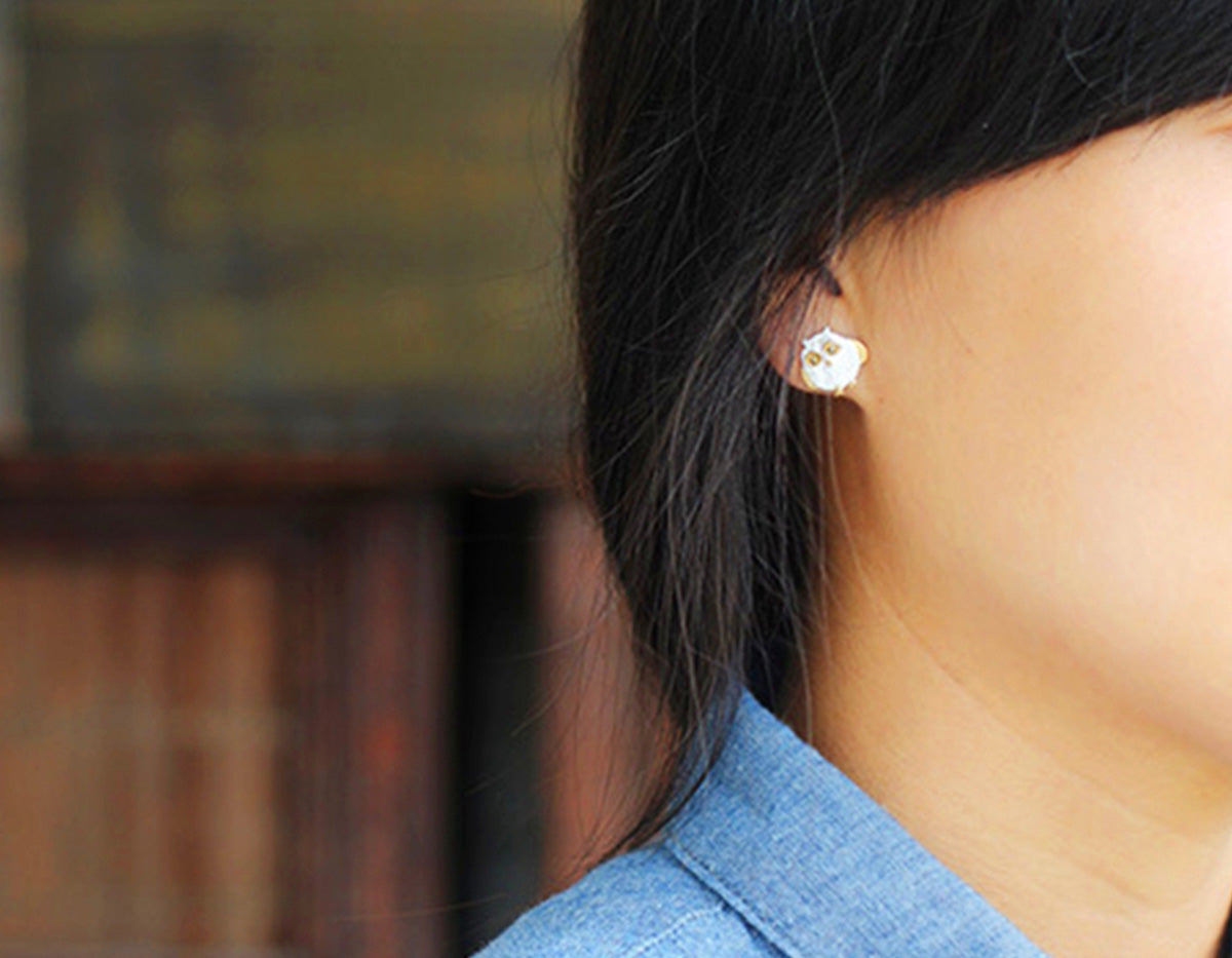 Owl's Embrace Earrings