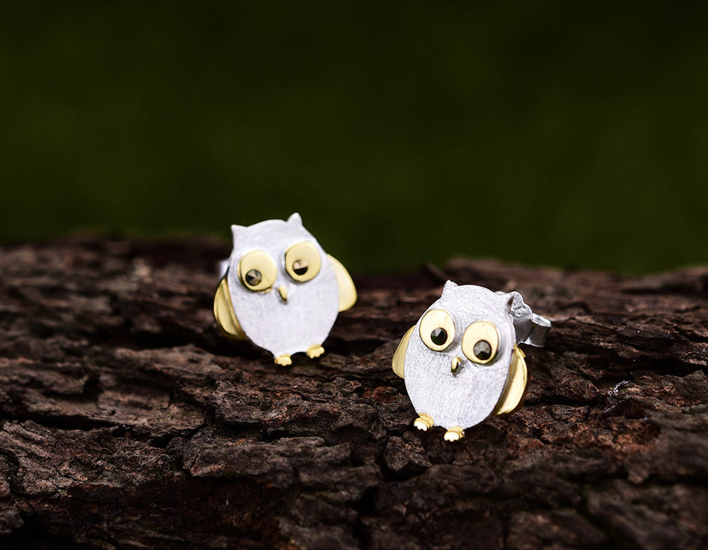 Owl's Embrace Earrings