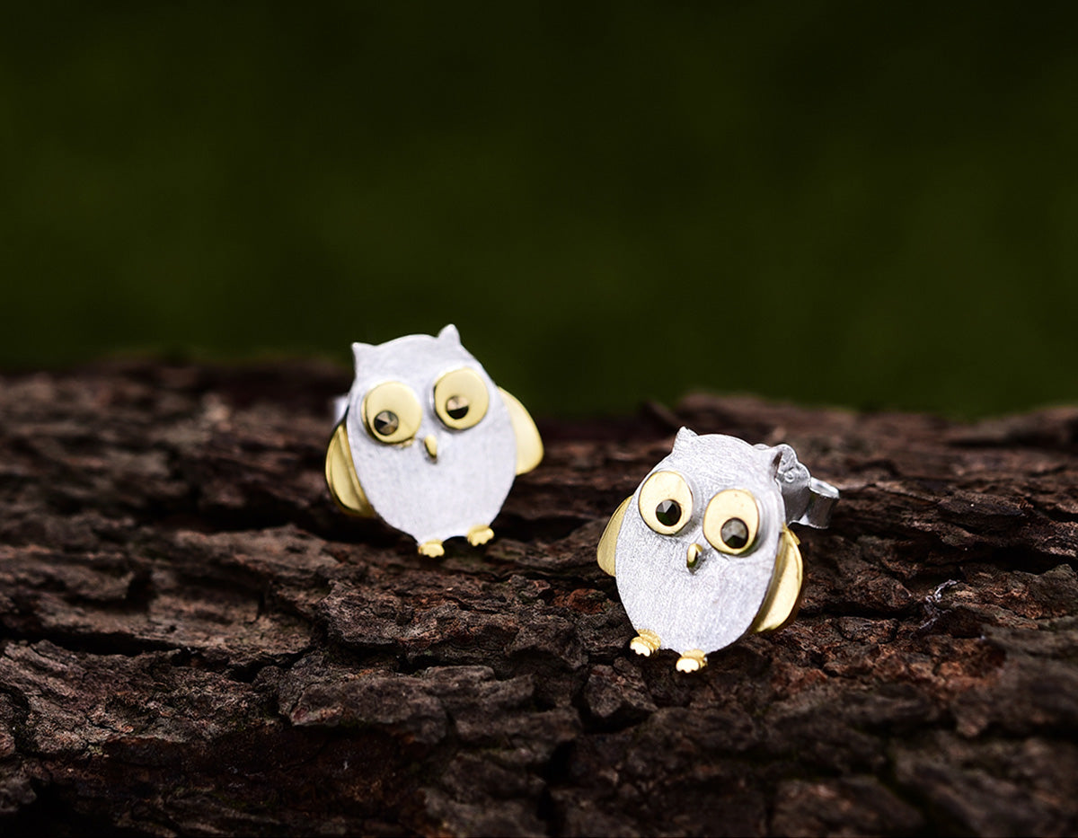 Owl's Embrace Earrings