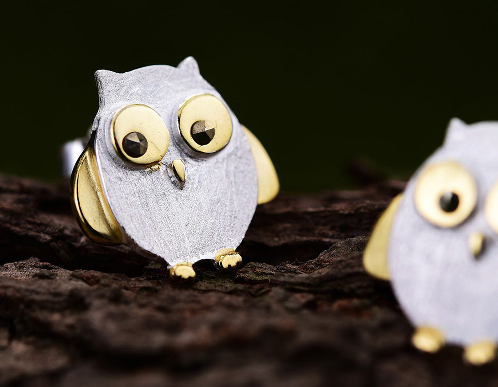 Owl's Embrace Earrings