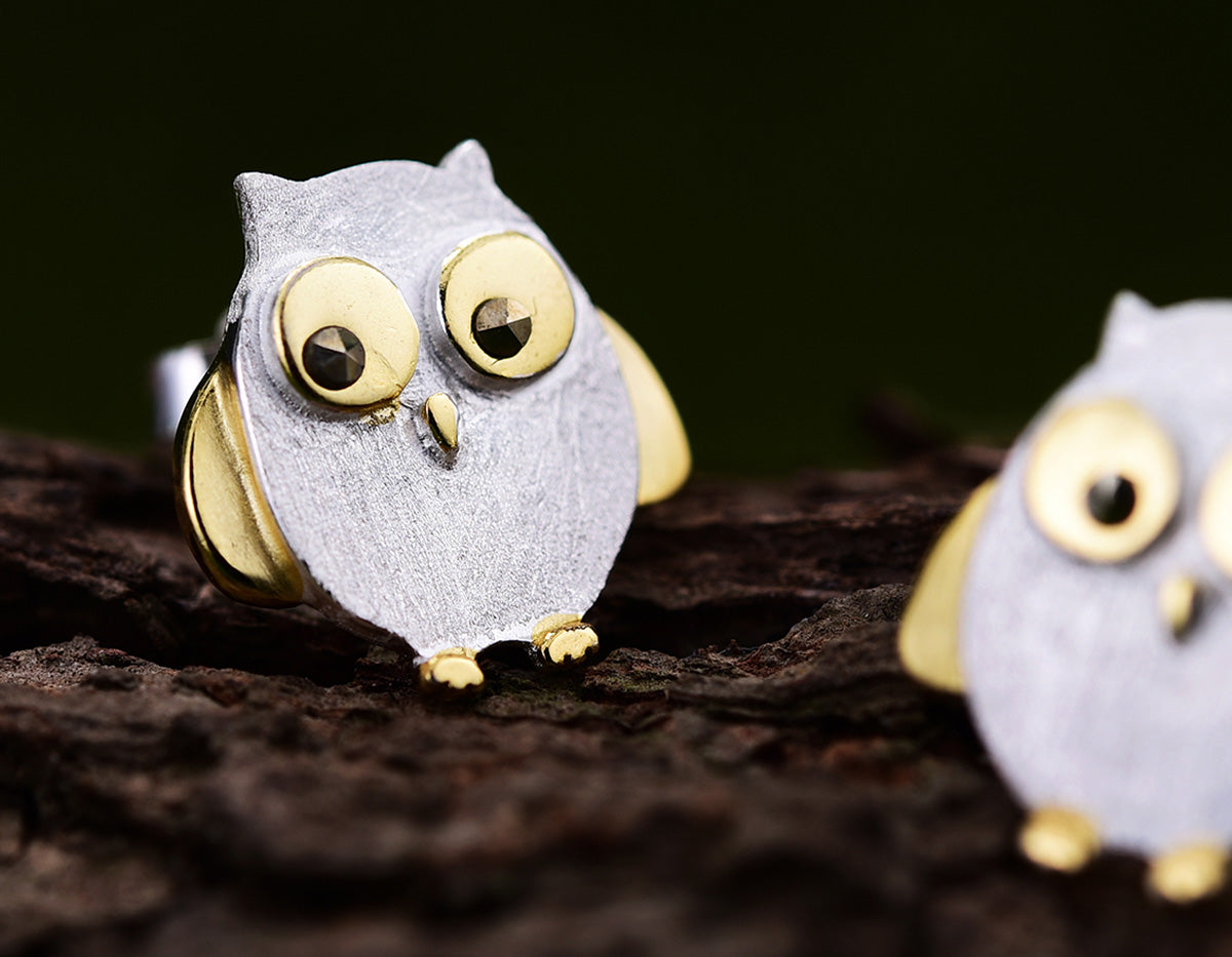 Owl's Embrace Earrings