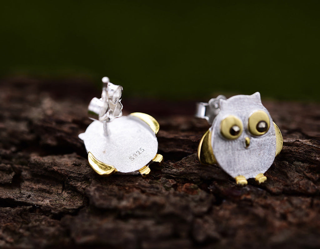 Owl's Embrace Earrings
