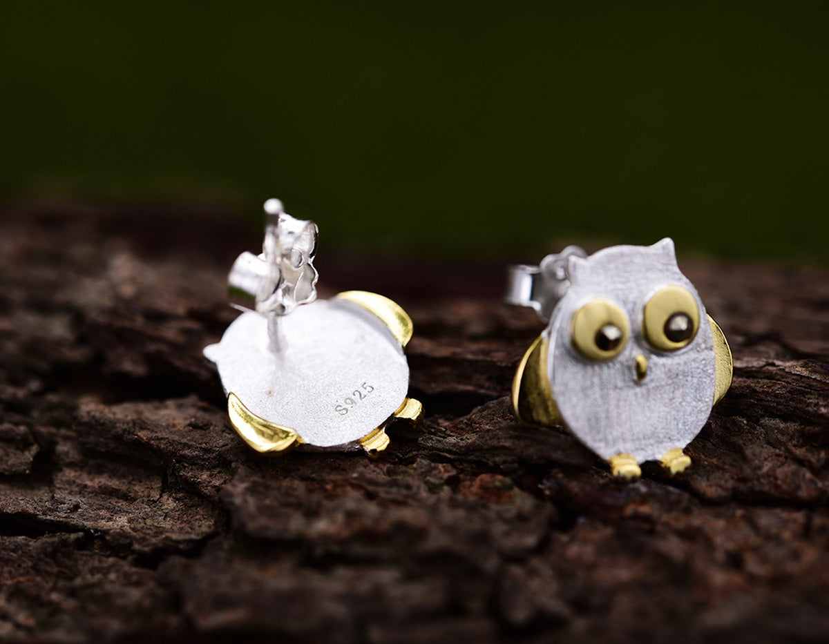 Owl's Embrace Earrings