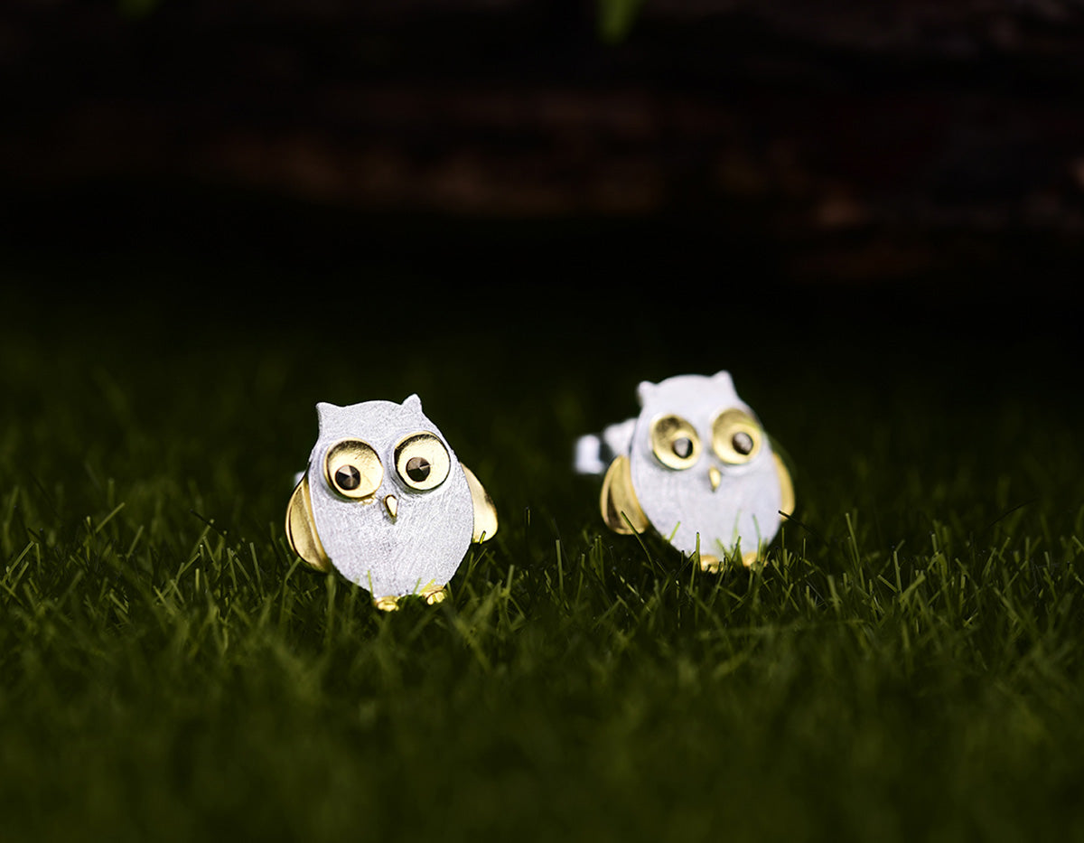 Owl's Embrace Earrings