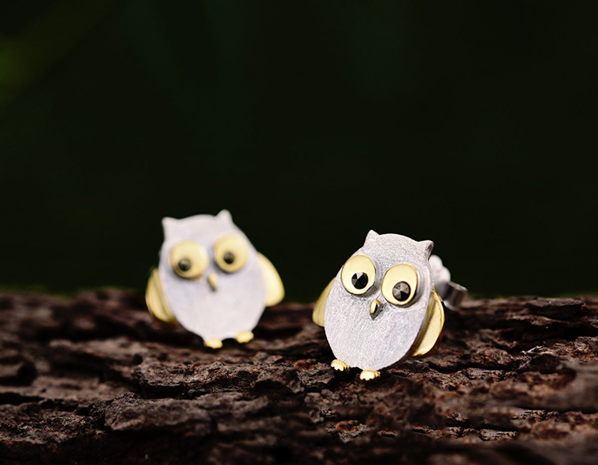 Owl's Embrace Earrings