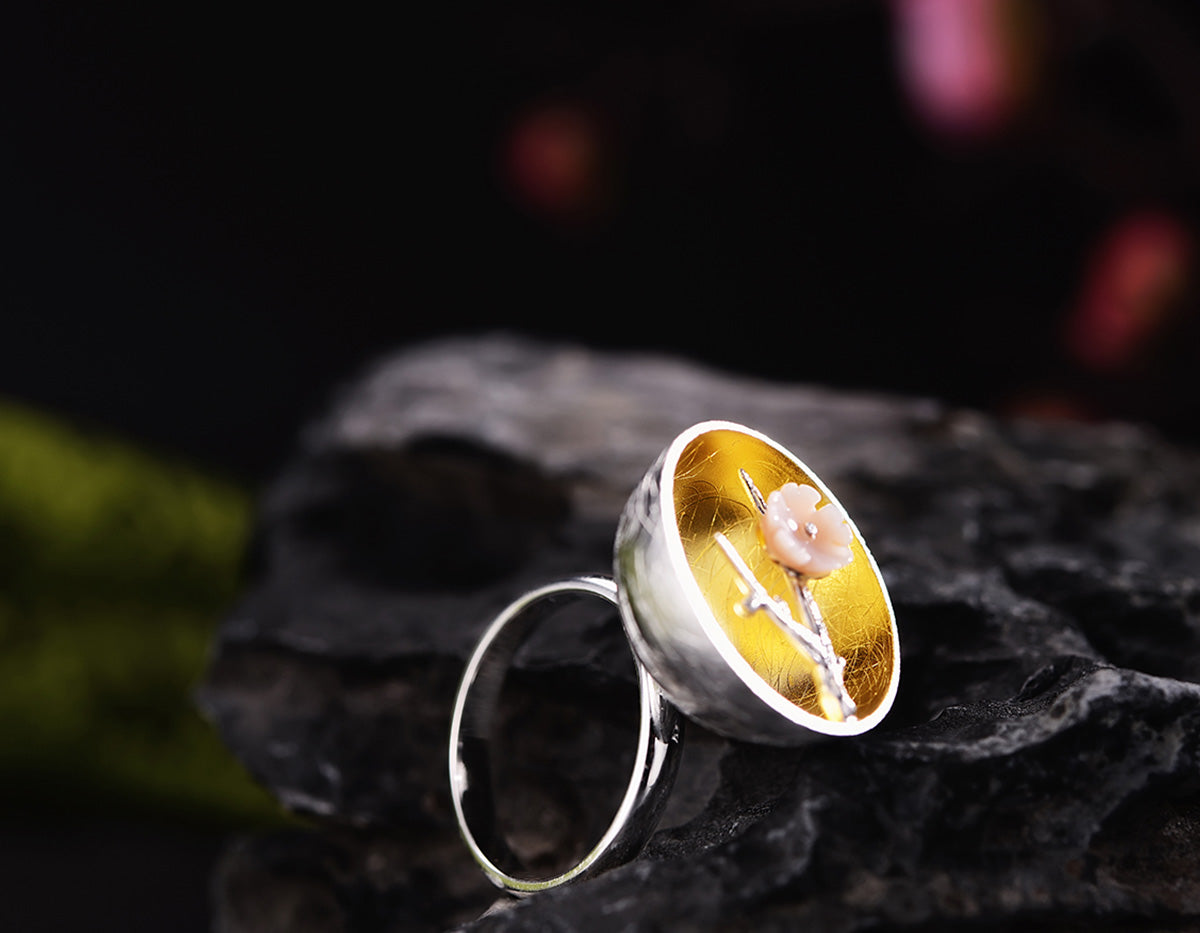 Elysian Plum Blossom Ring