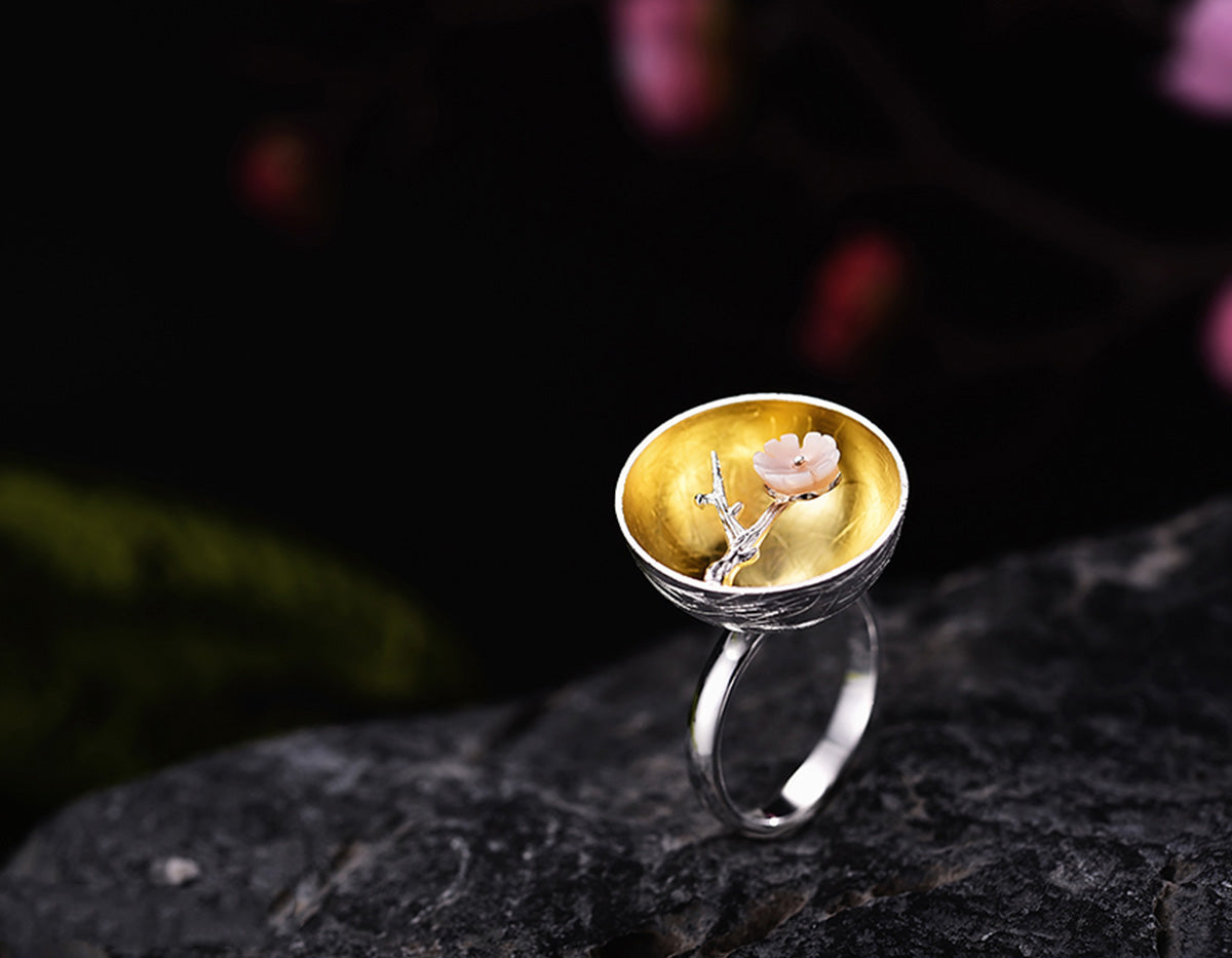 Elysian Plum Blossom Ring