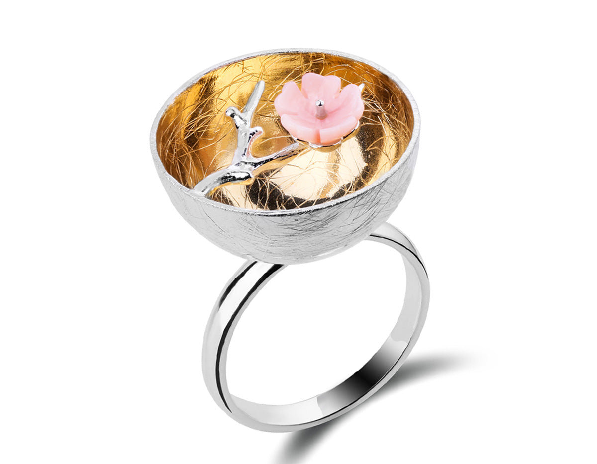Elysian Plum Blossom Ring