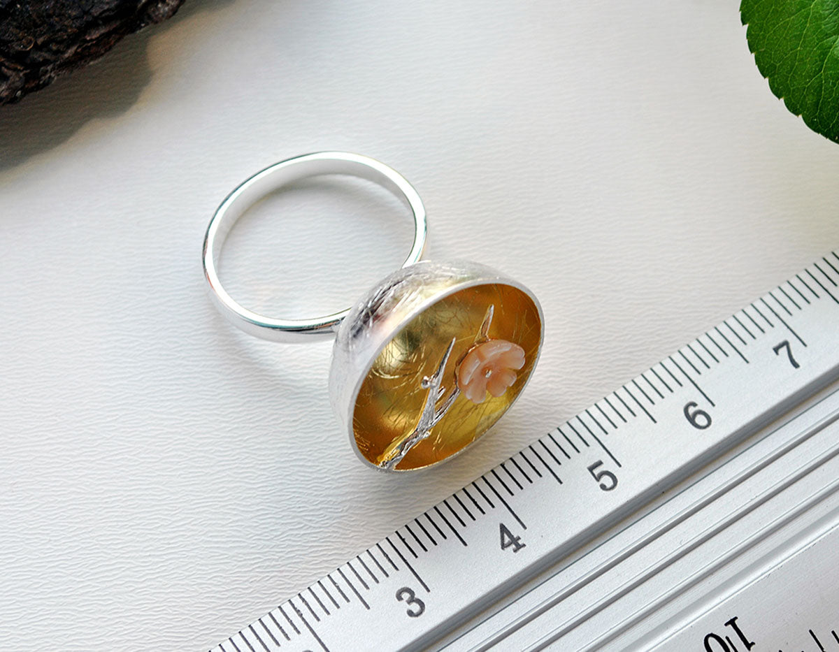 Elysian Plum Blossom Ring