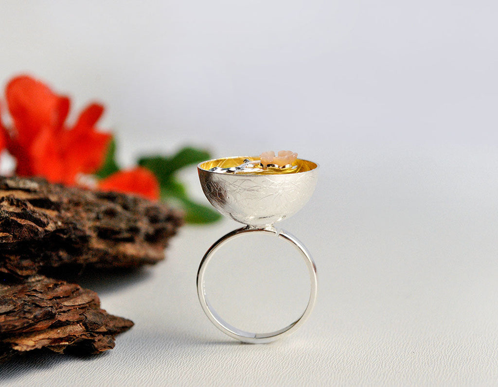 Elysian Plum Blossom Ring