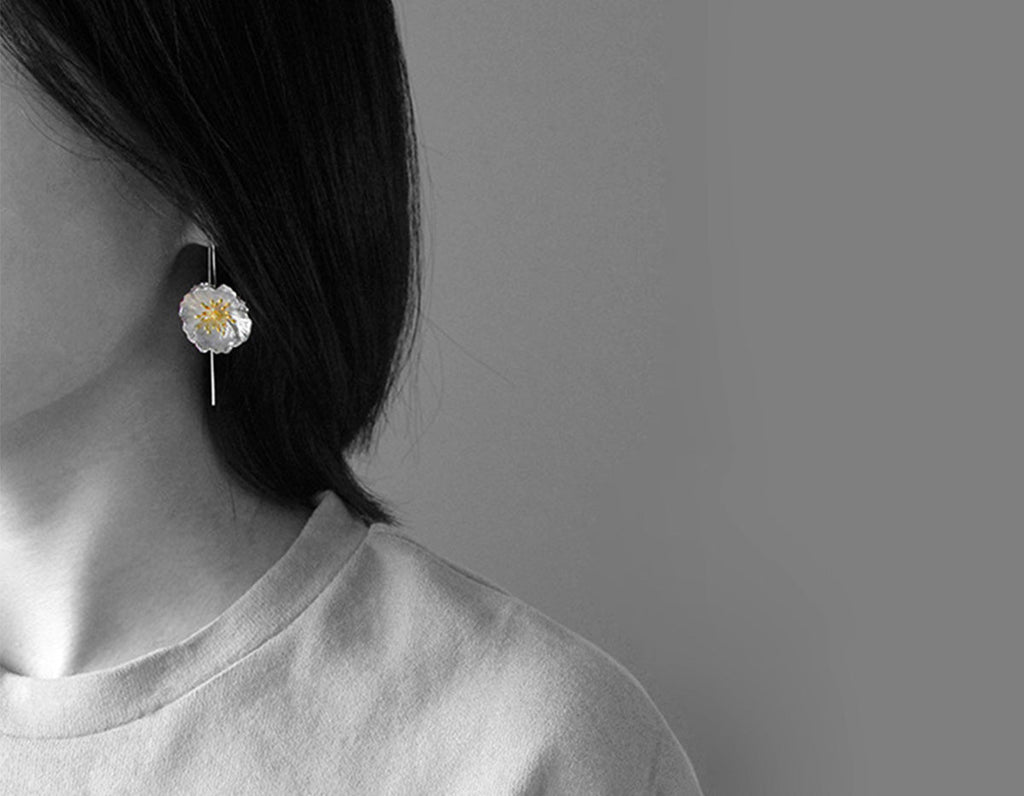 Elysian Poppy Embrace Earrings