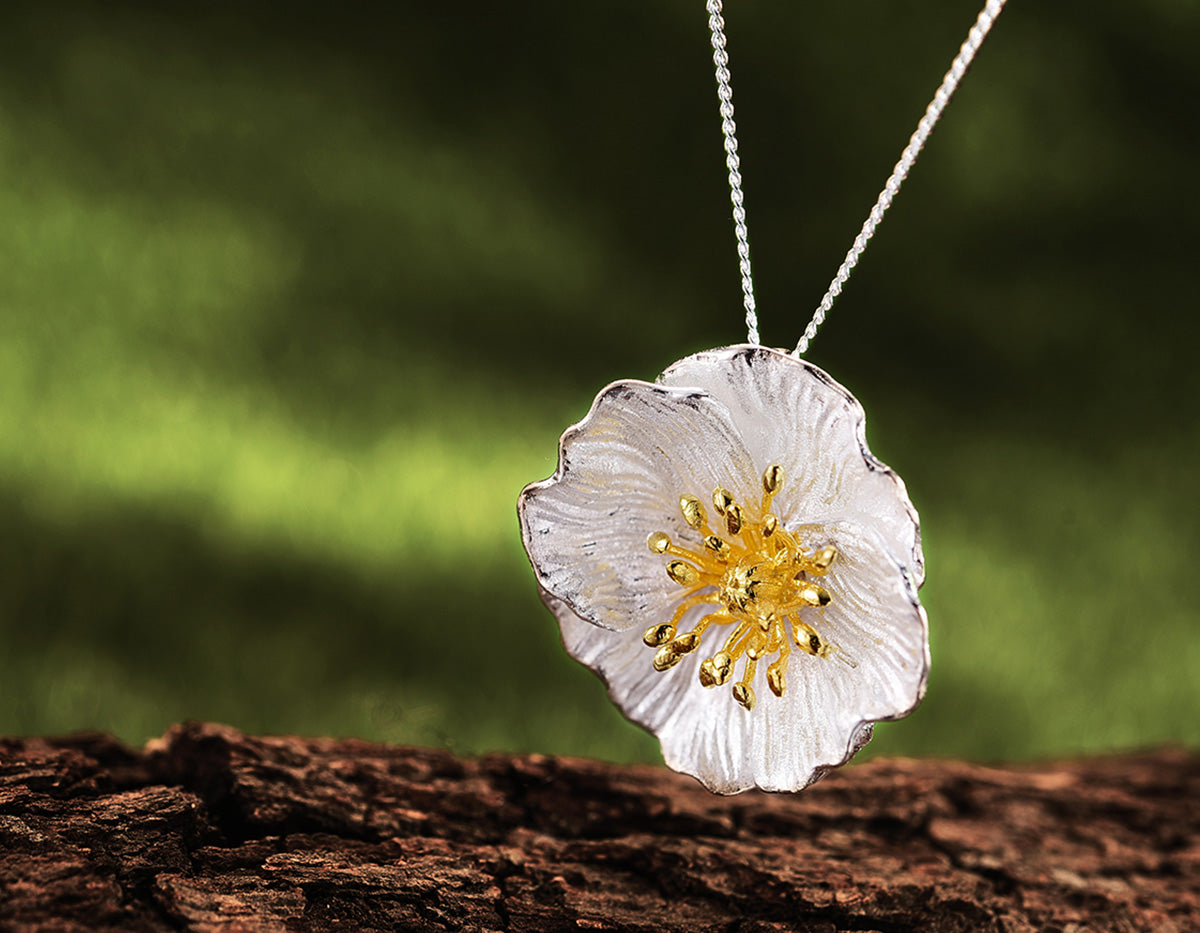 Elysian Poppy Embrace Pendant