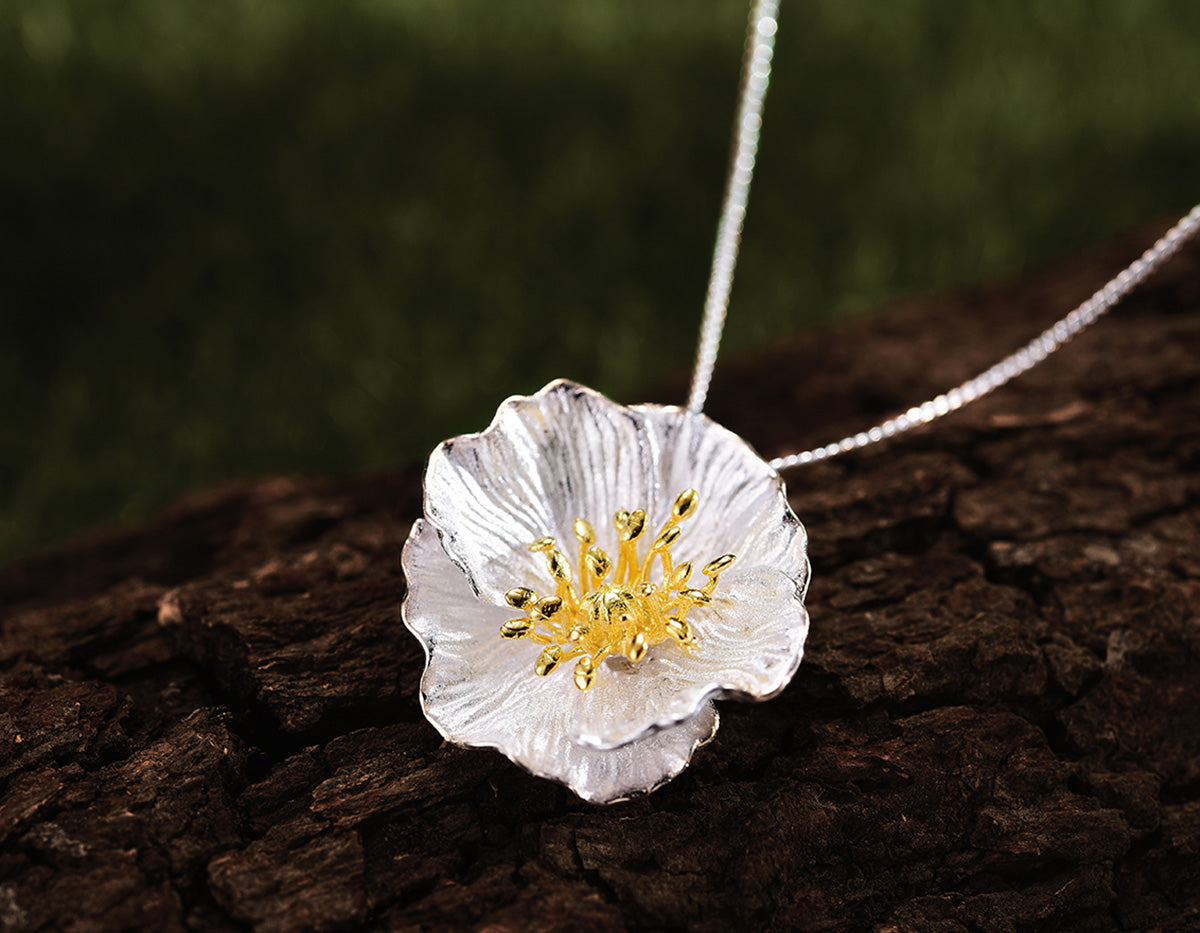 Elysian Poppy Embrace Pendant