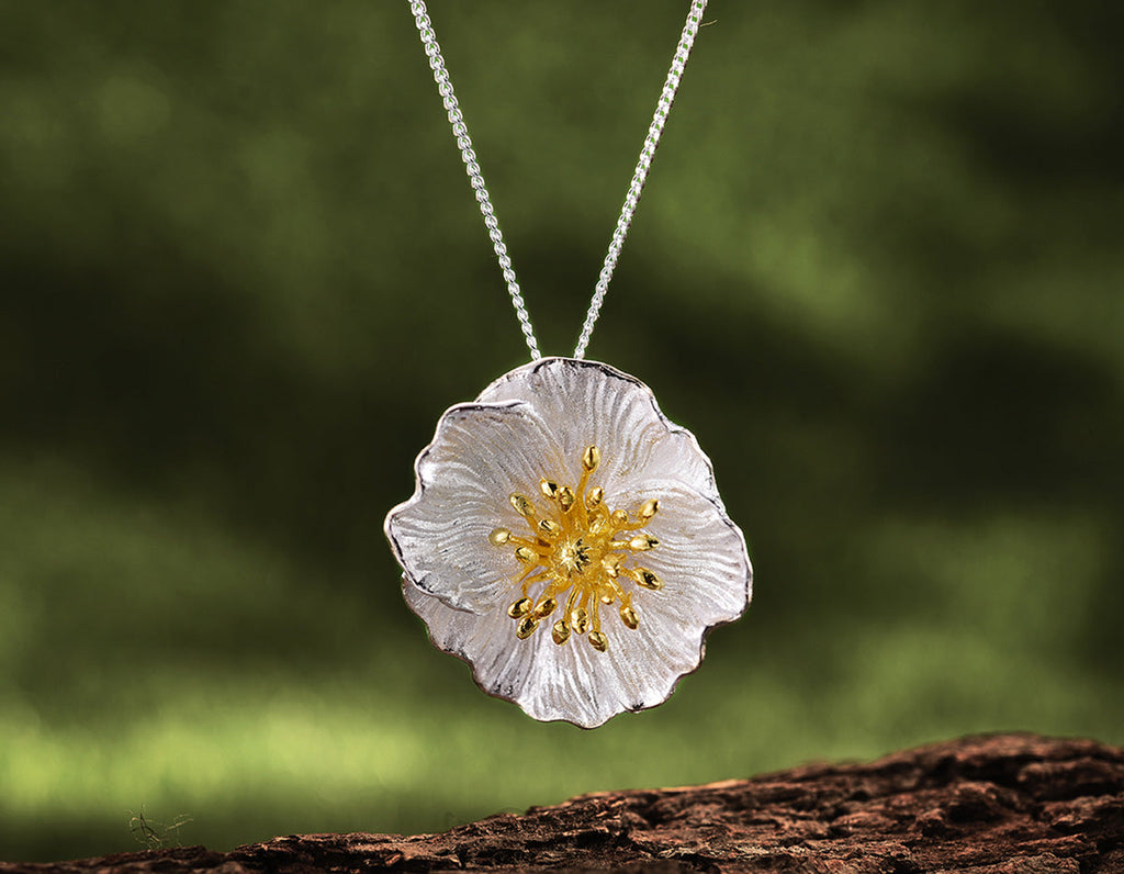 Elysian Poppy Embrace Pendant