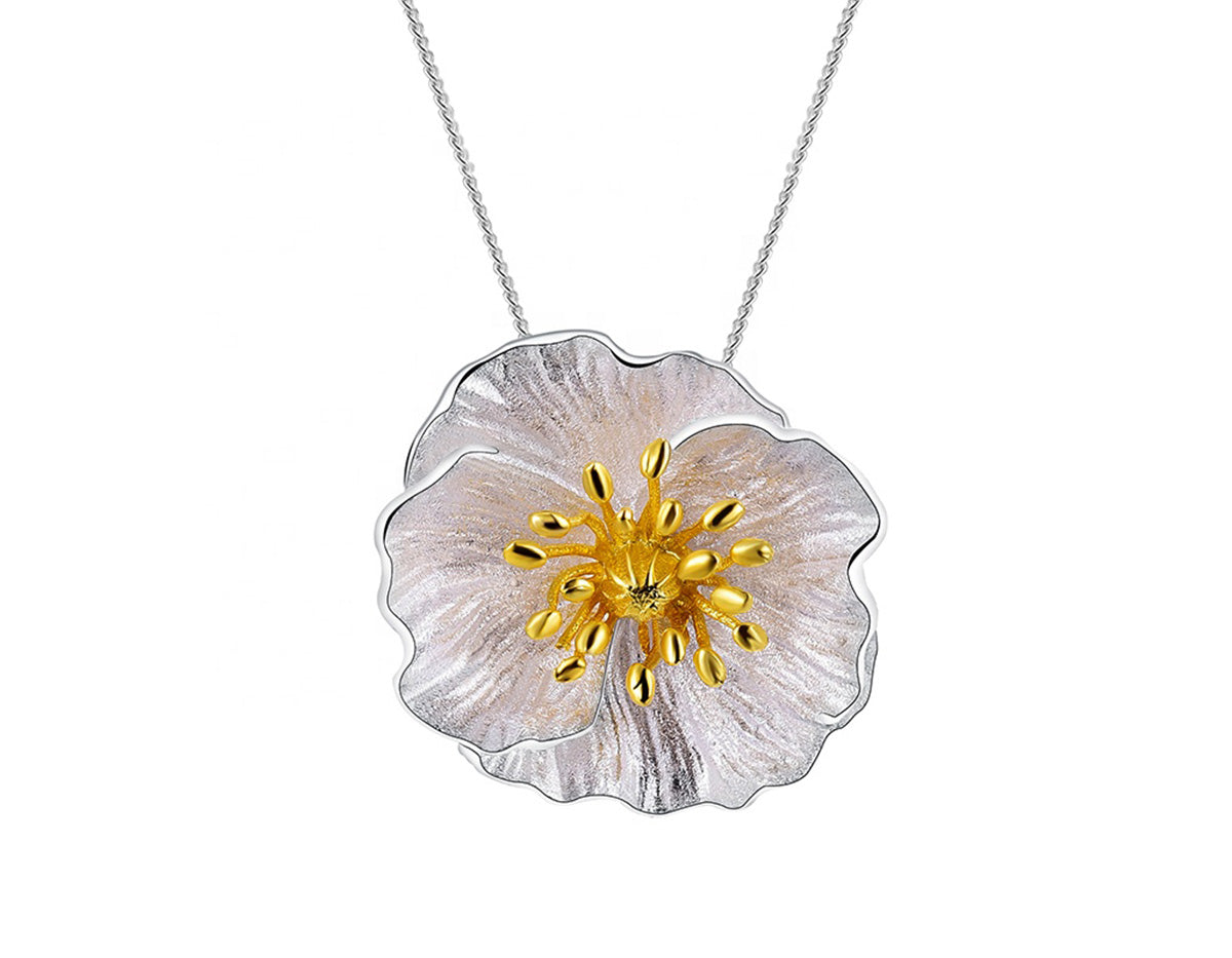 Elysian Poppy Embrace Pendant