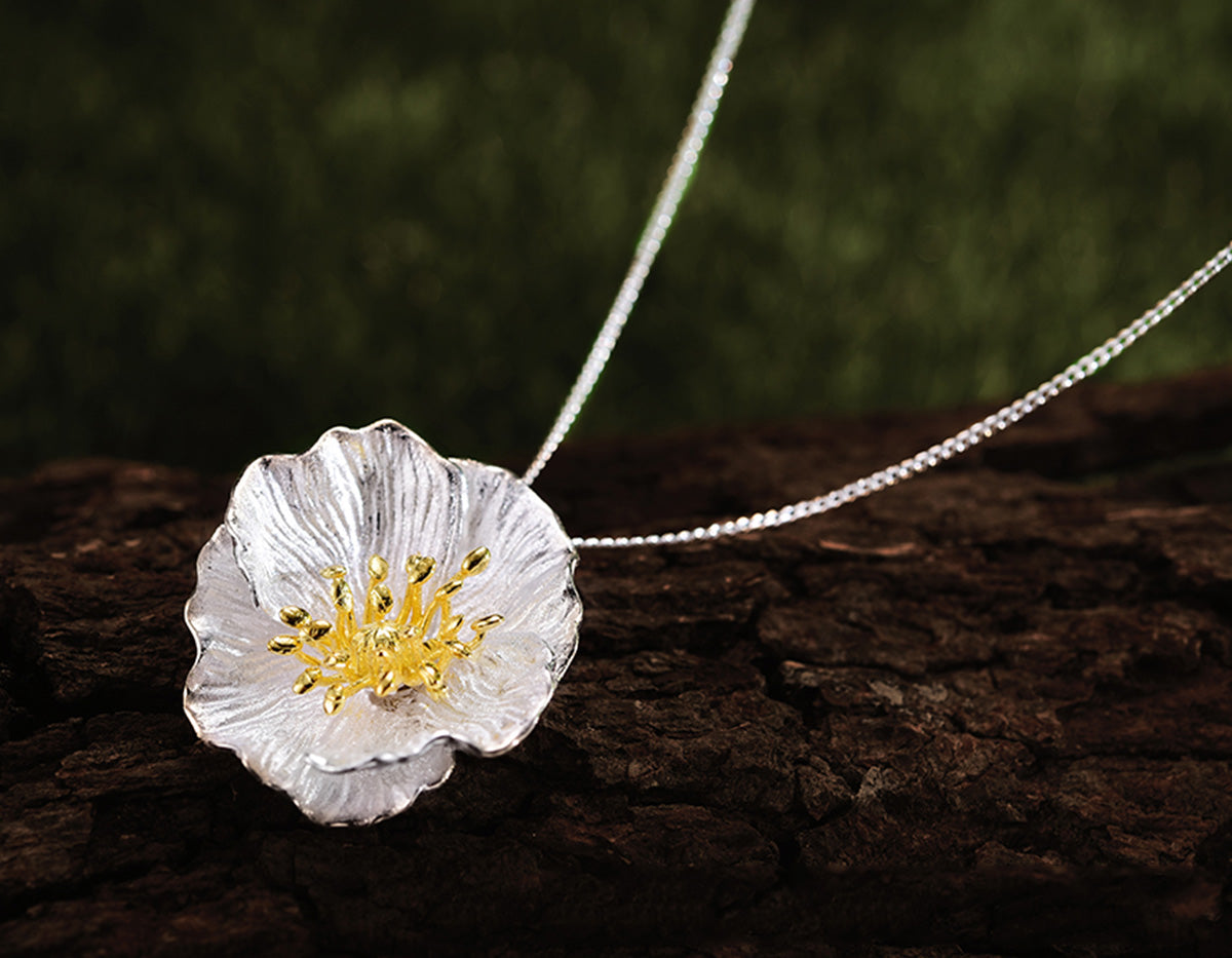 Elysian Poppy Embrace Pendant