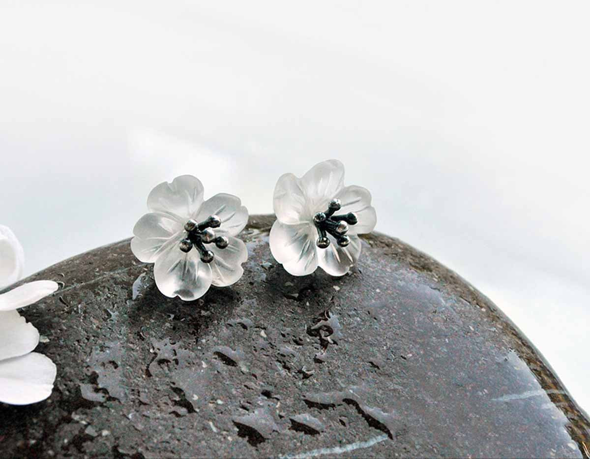 Petal Veil Studs