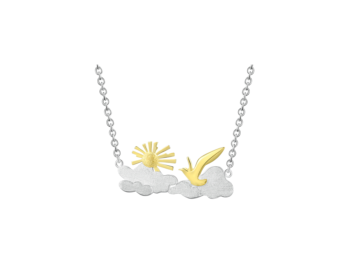 Solstice Feather Pendant